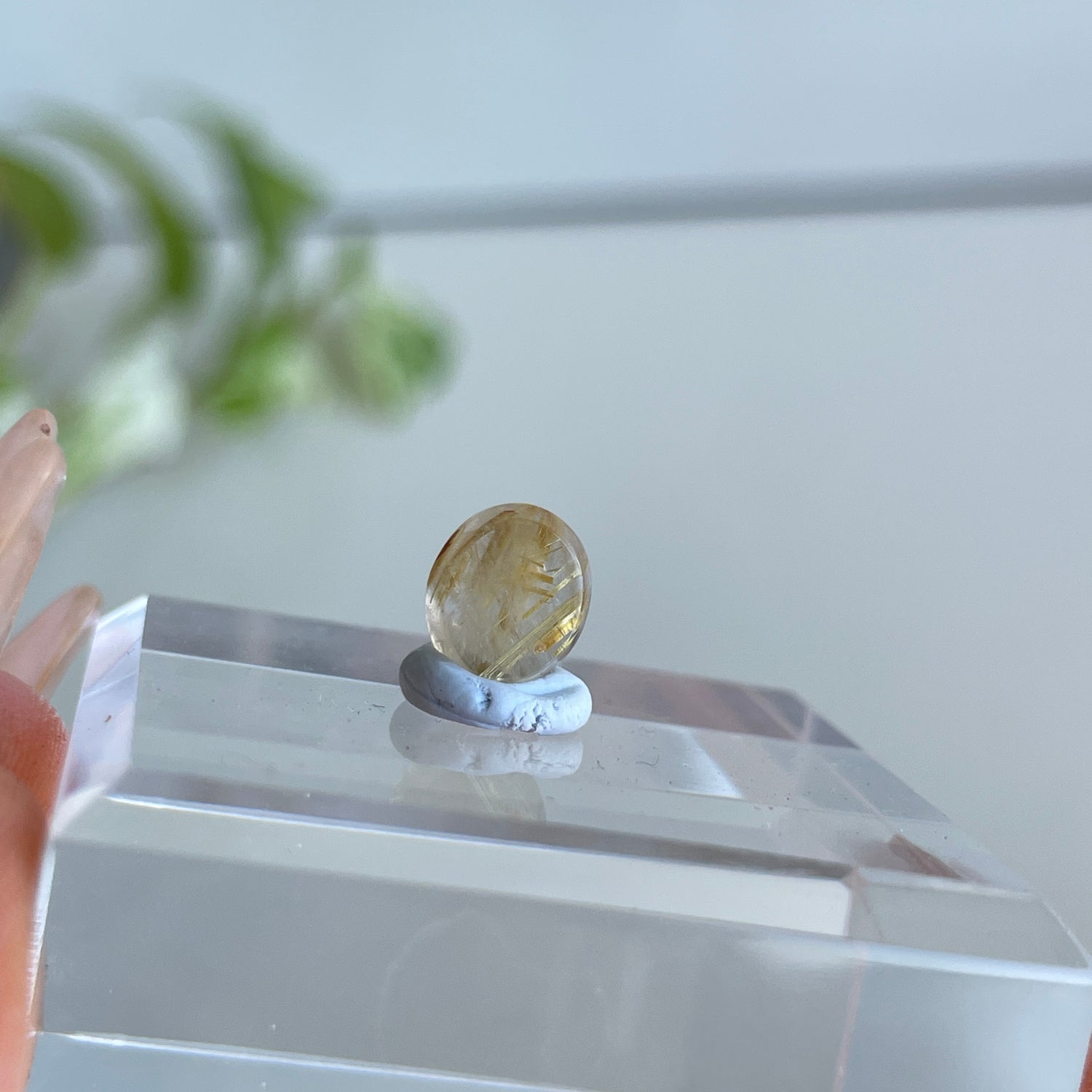 Rutilated Quartz Oval Pc