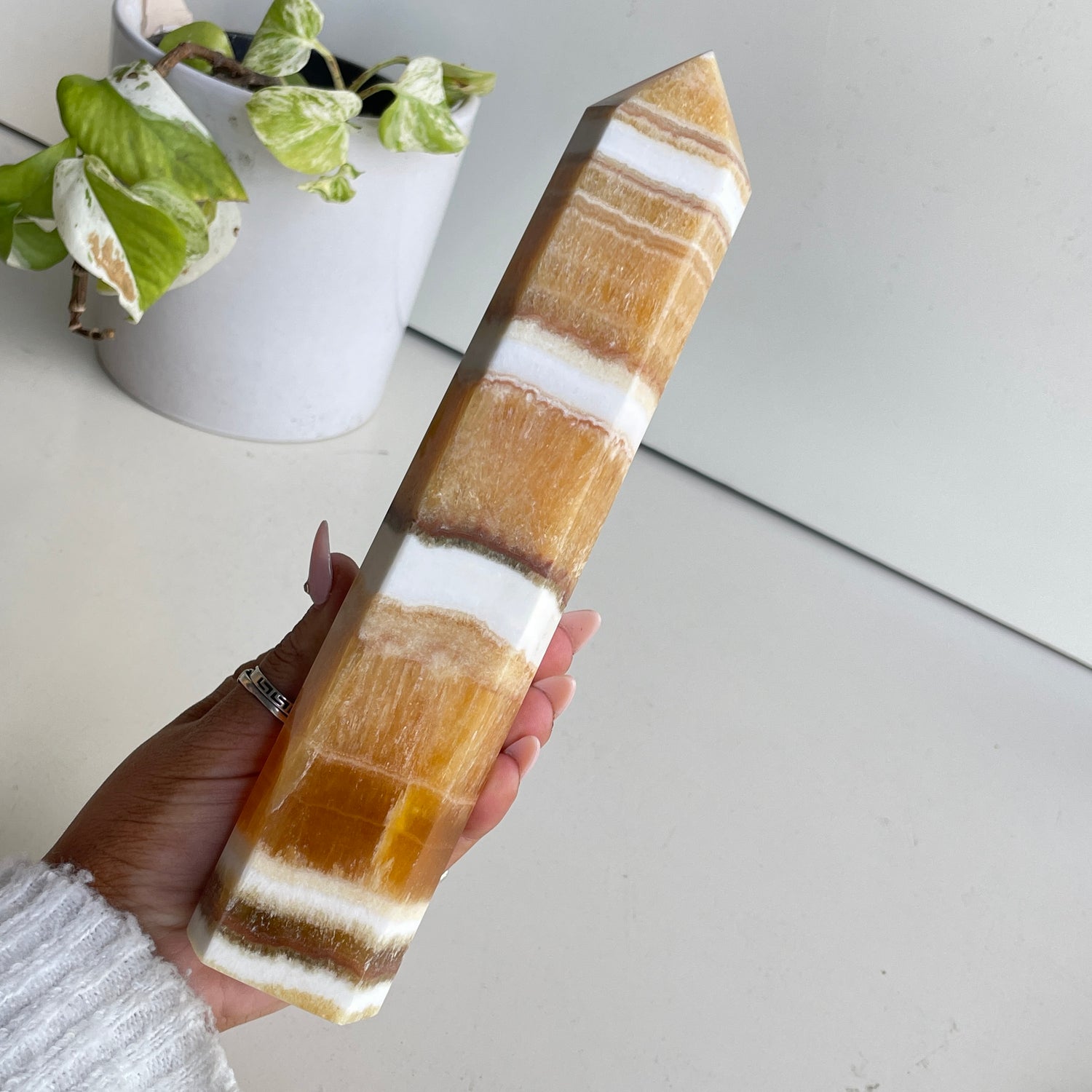 Orange Calcite Generator 22.1cm