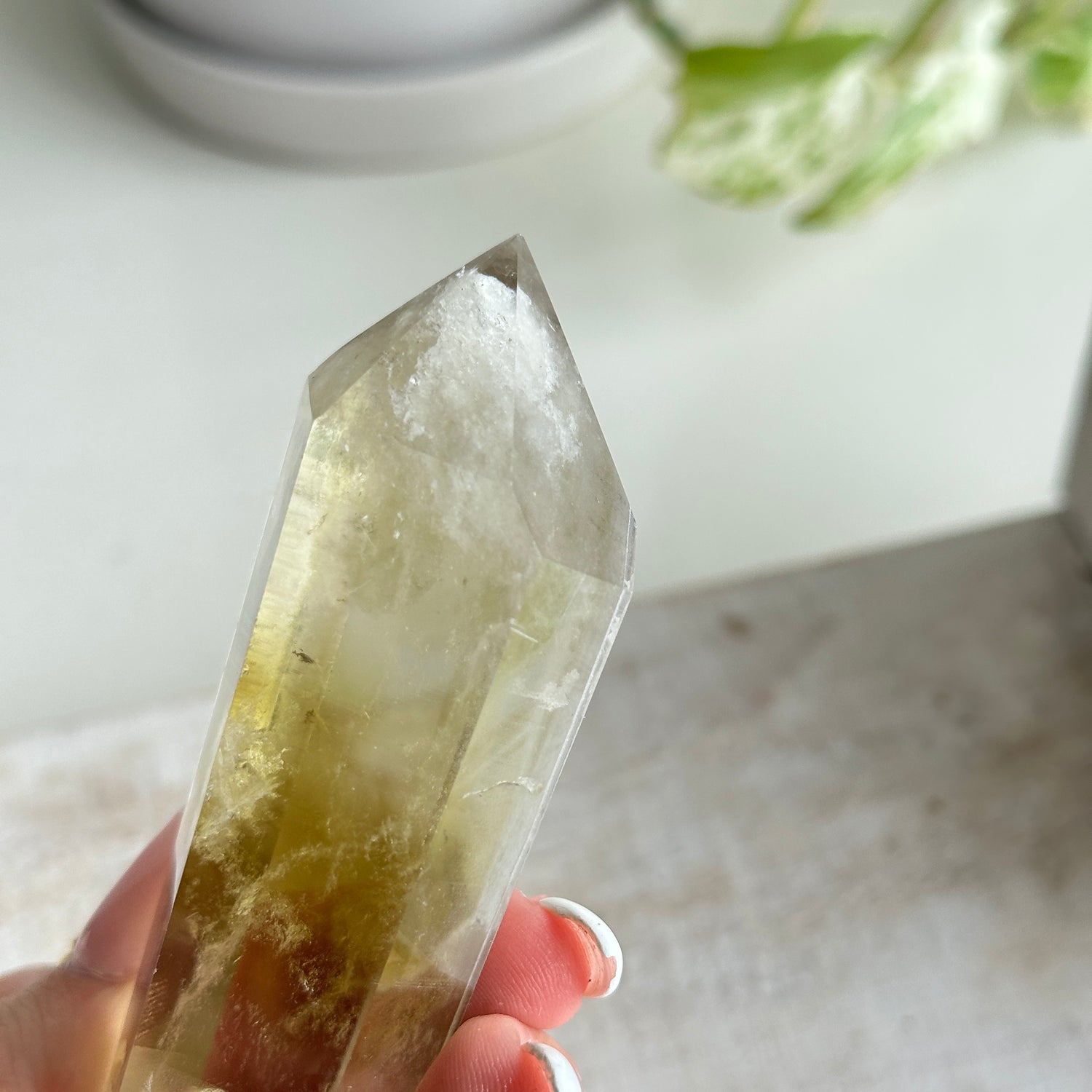 Lemon Quartz Double Termintated Point