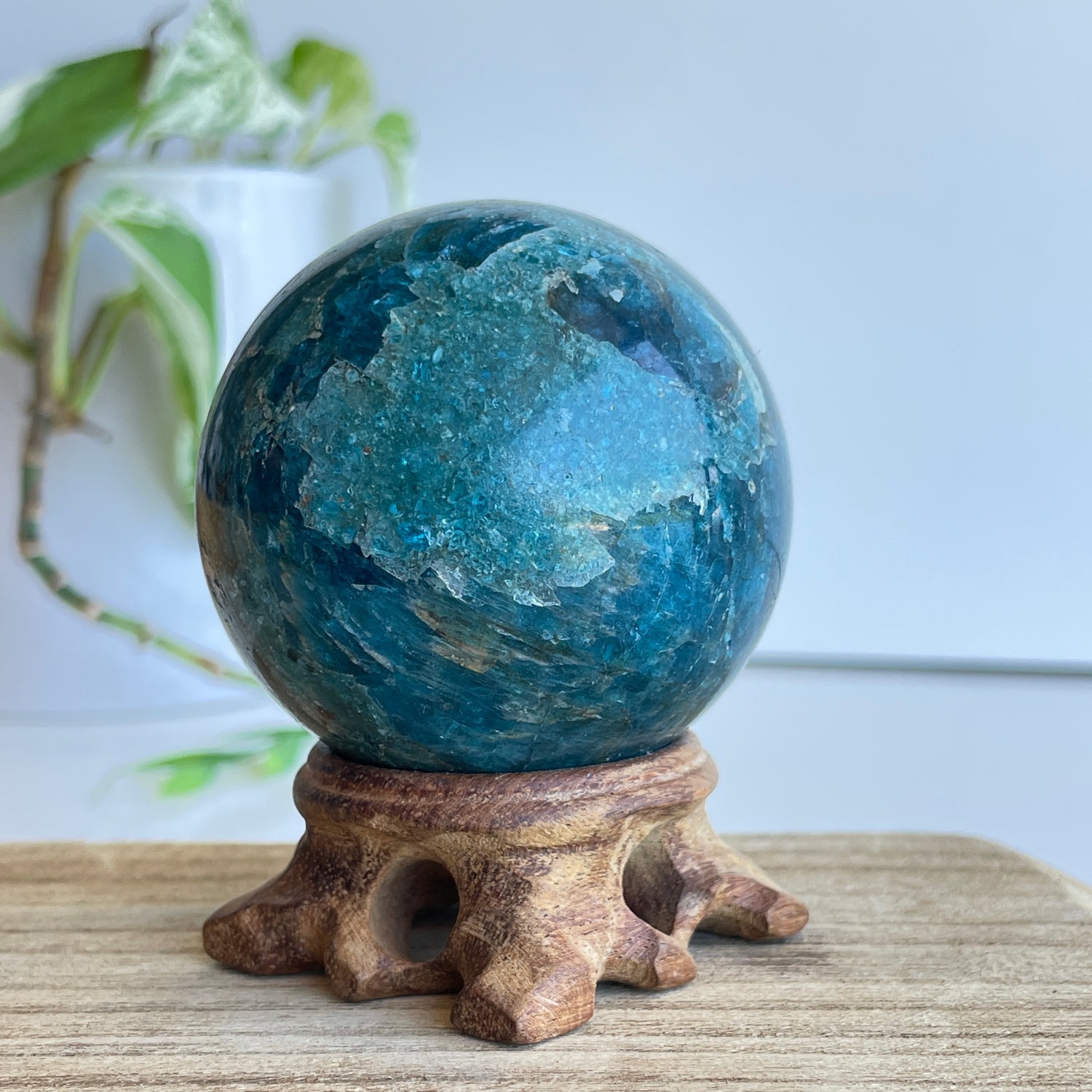 Blue Apatite Sphere 6.1cm