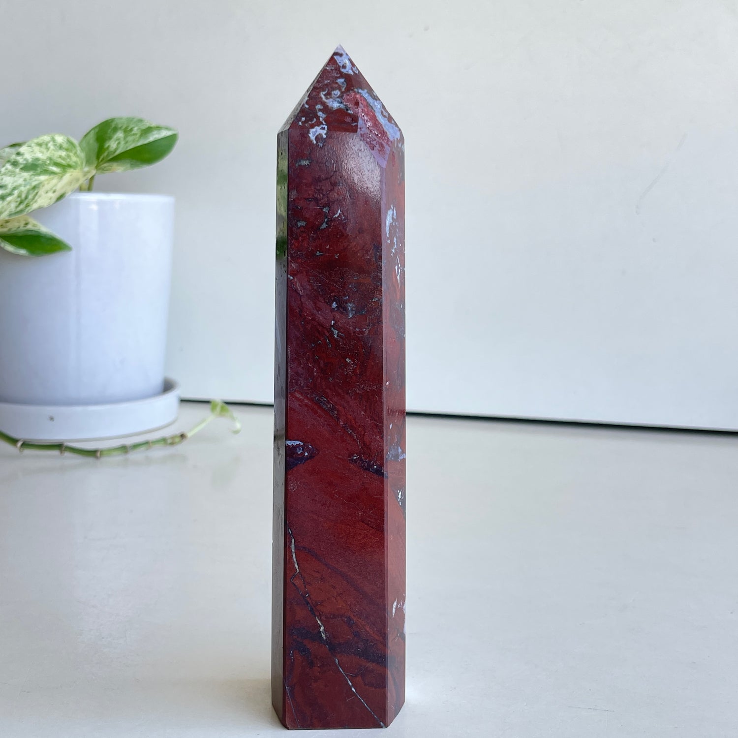 Plum Blossom Jasper Generator 19cm