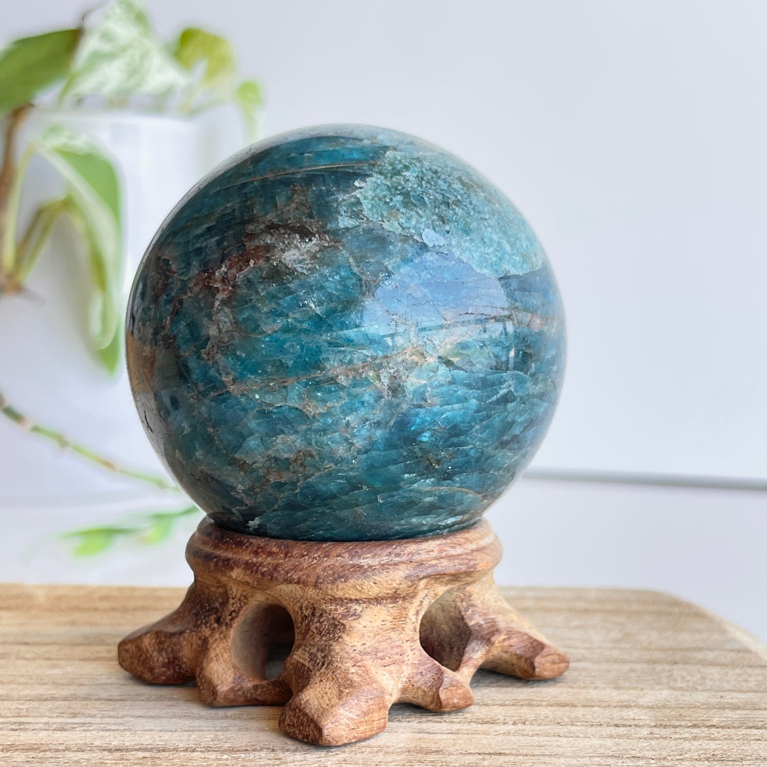 Blue Apatite Sphere 6.1cm