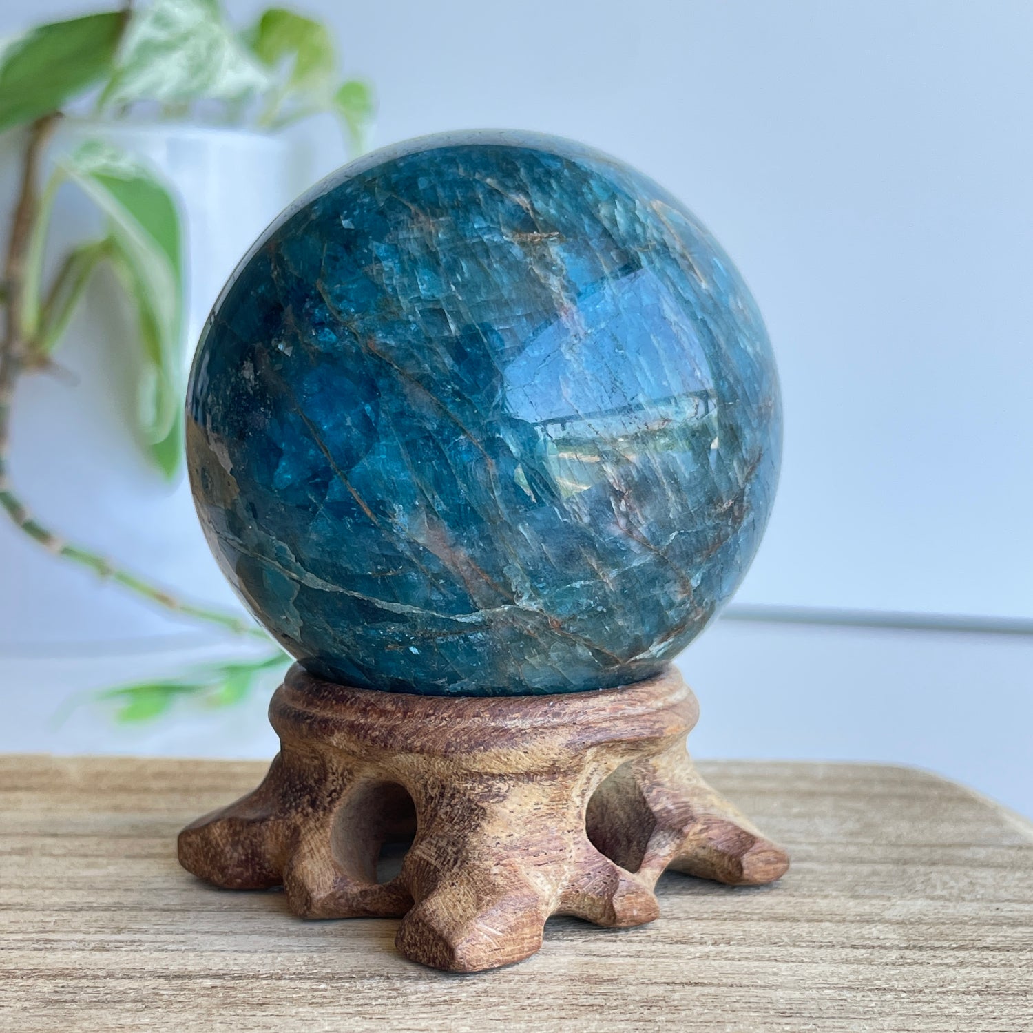 Blue Apatite Sphere 6.1cm