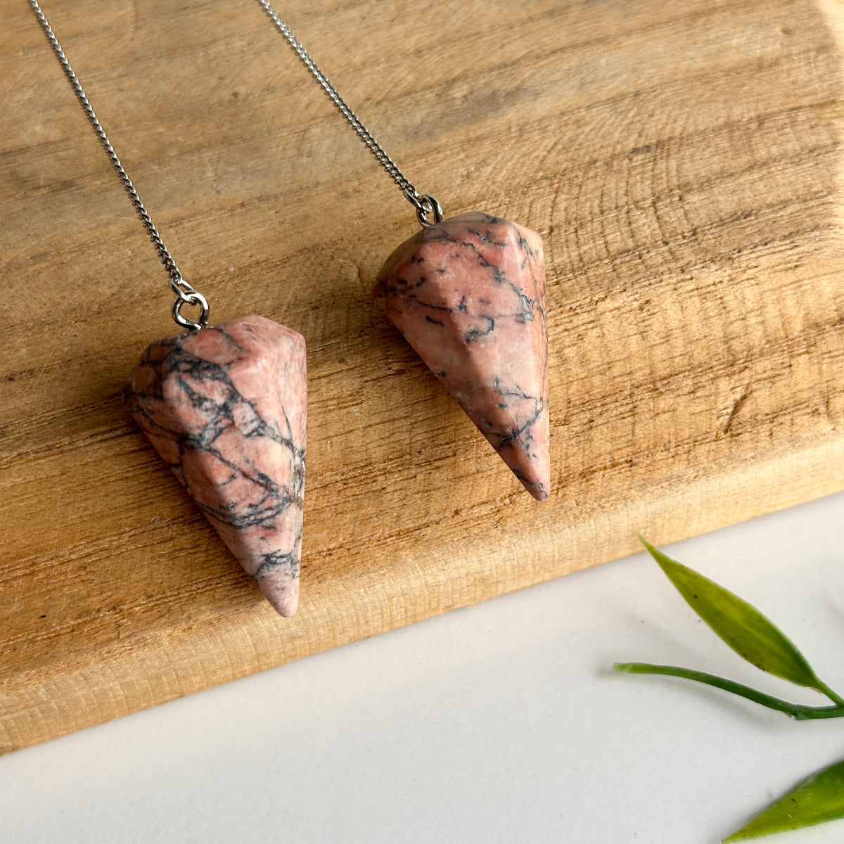 Rhodonite Pendulum