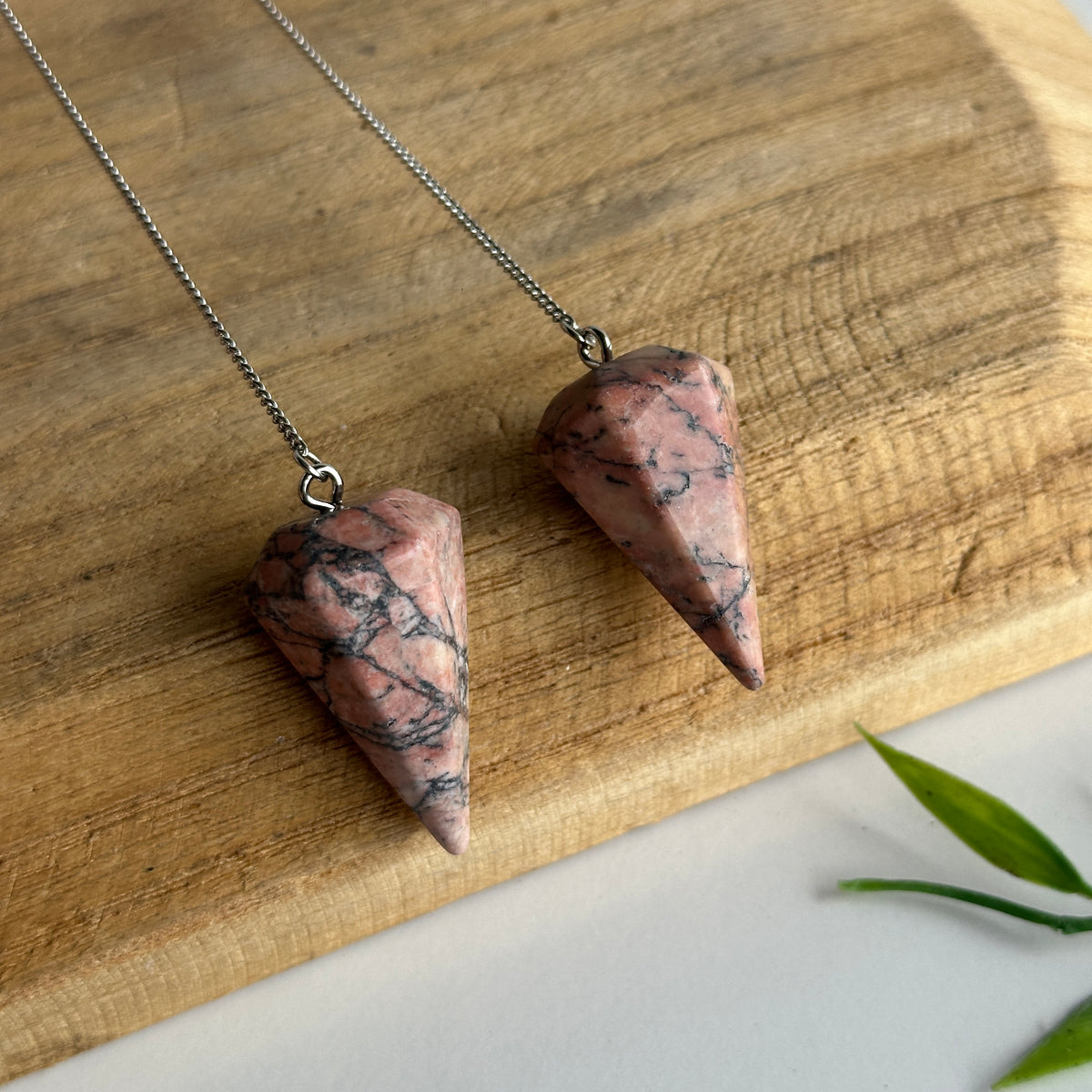 Rhodonite Pendulum