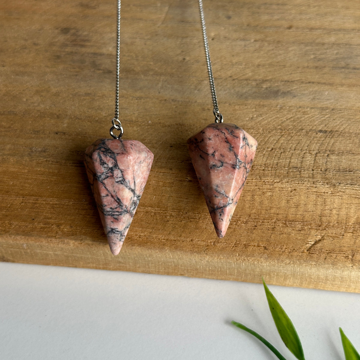 Rhodonite Pendulum