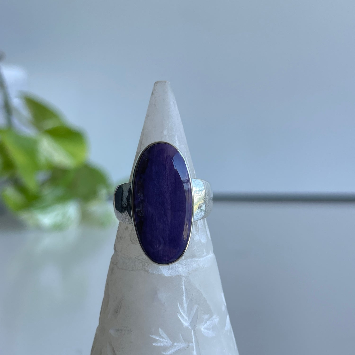 Charoite Oval Ring Sz7