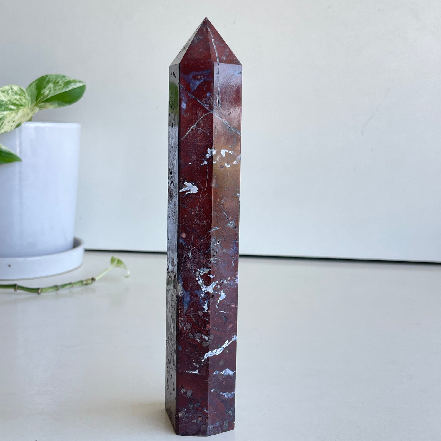 Plum Blossom Jasper Generator 20.5cm