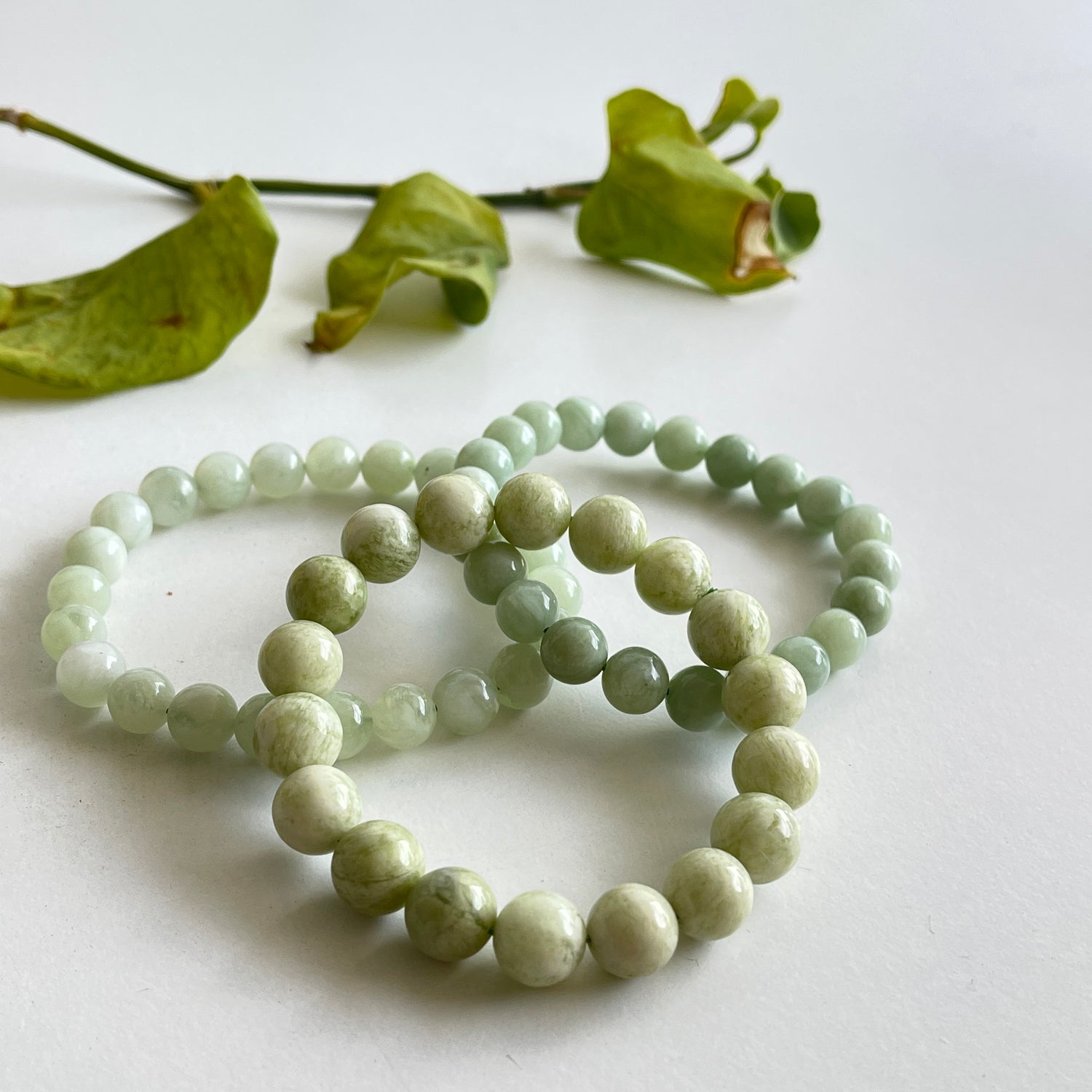 New Jade Beaded Bracelet