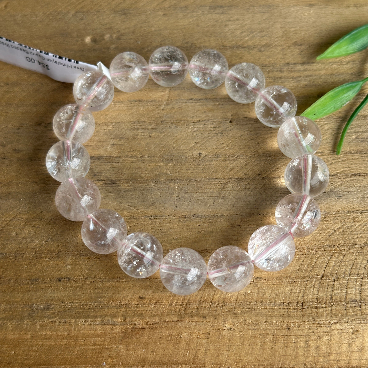 Pink Himalayan Quartz Beaded Bracelet