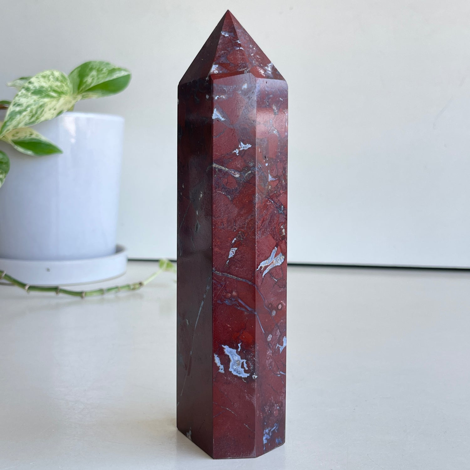 Plum Blossom Jasper Generator 17.4cm