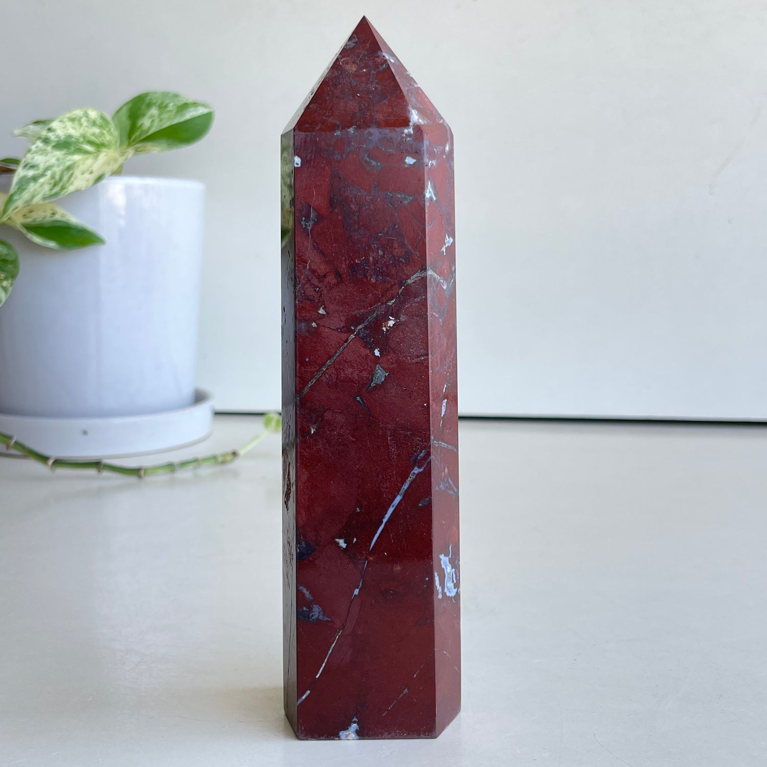 Plum Blossom Jasper Generator 17.4cm