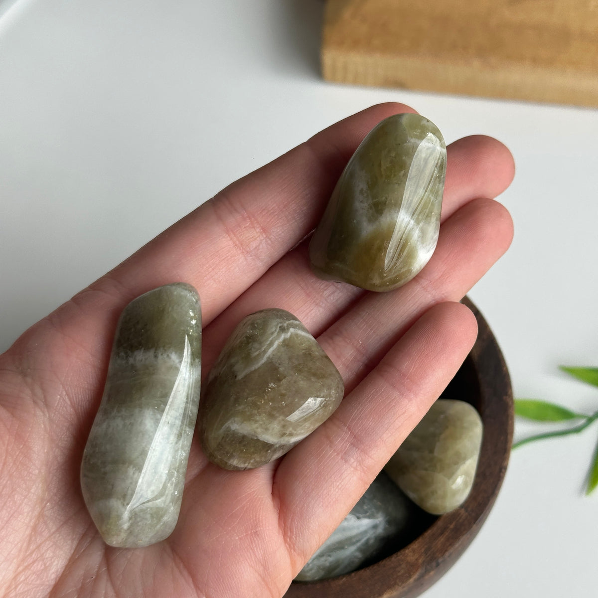 Prasiolite (Green Amethyst) Tumbled