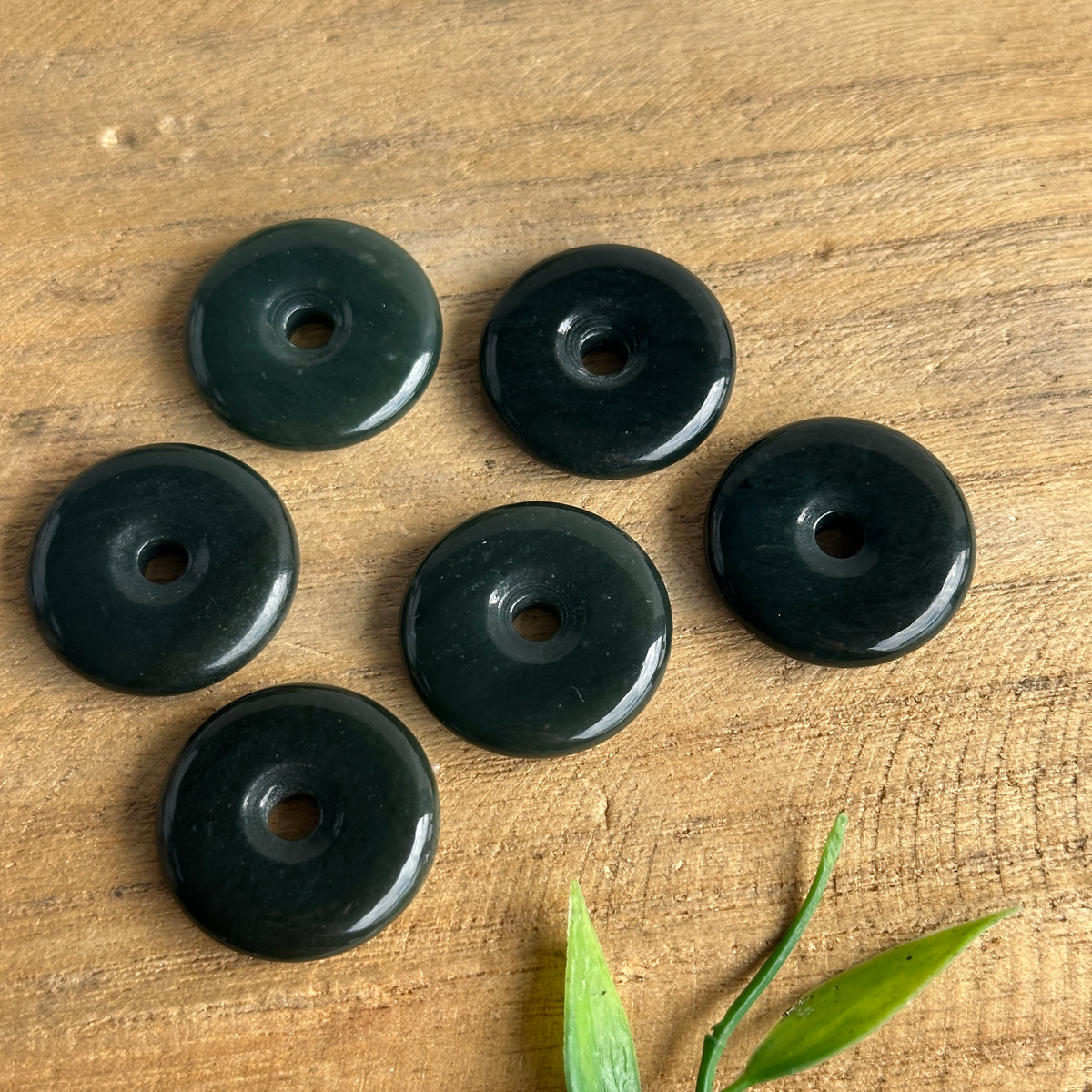 Black Jade Round Pendant