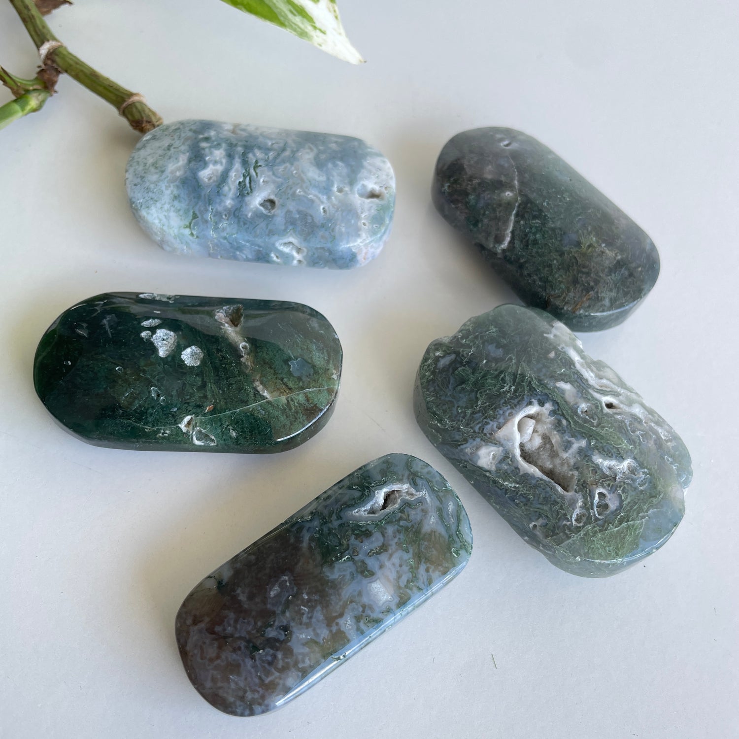 Moss Agate Palmstone
