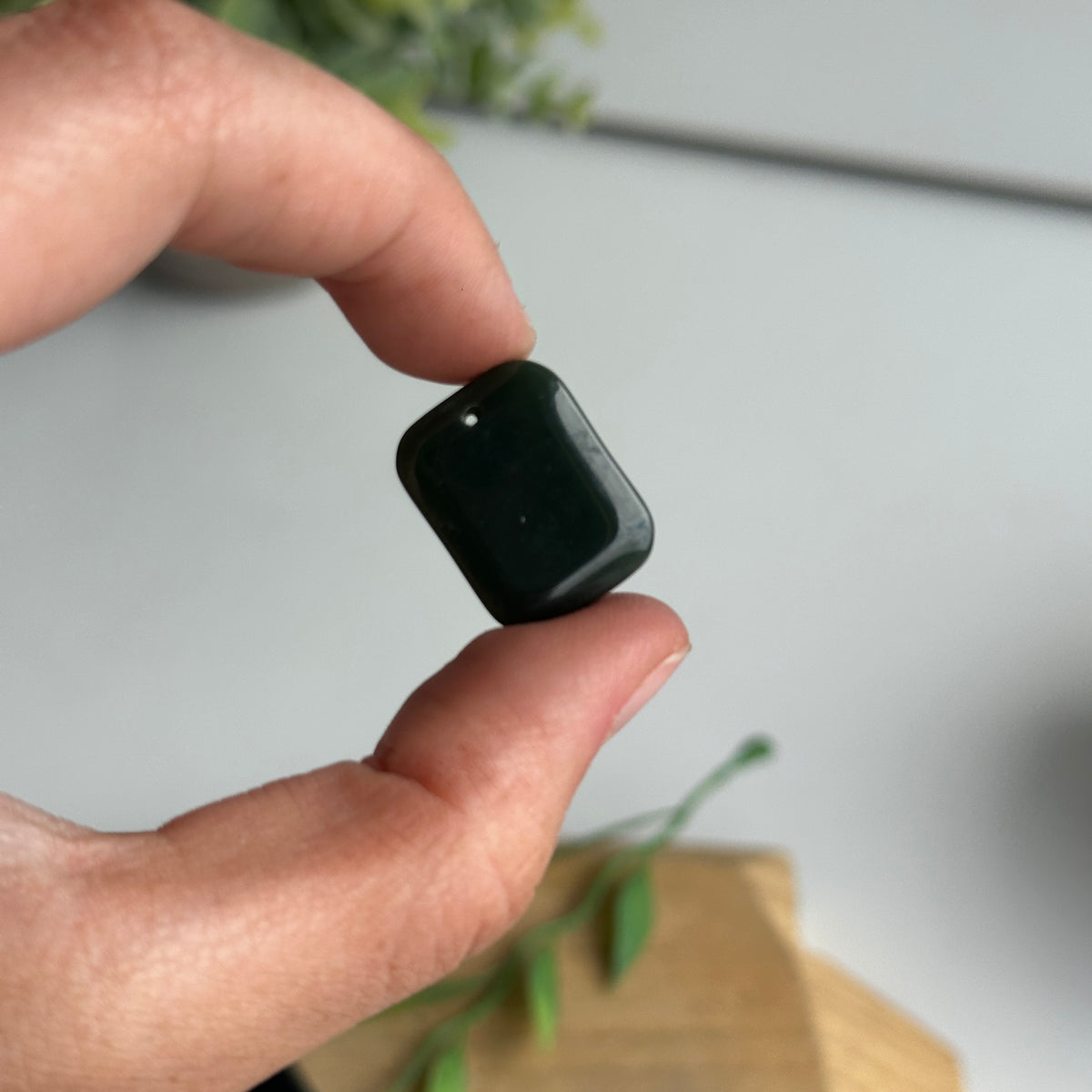 Black Jade Rectangle Pendant