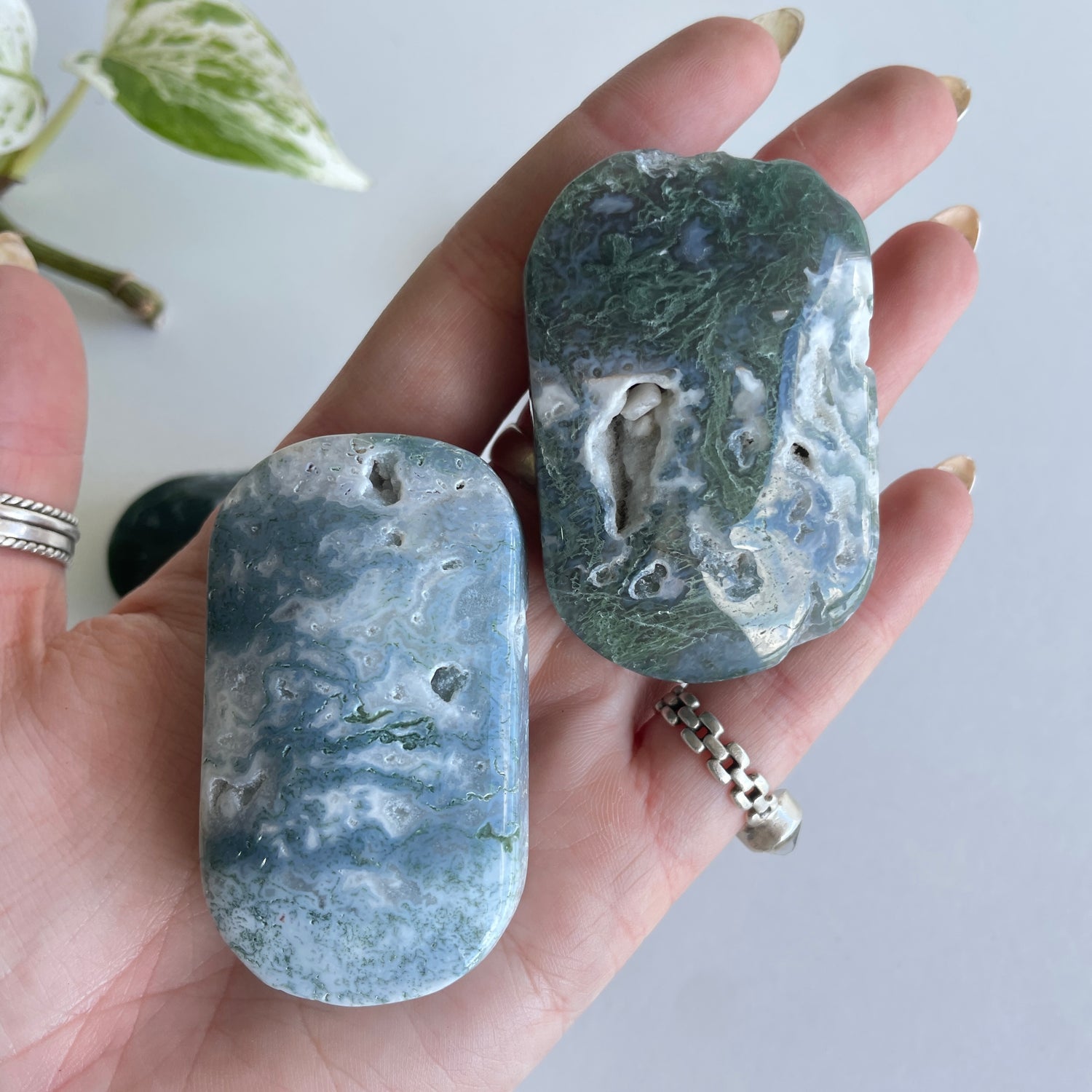 Moss Agate Palmstone
