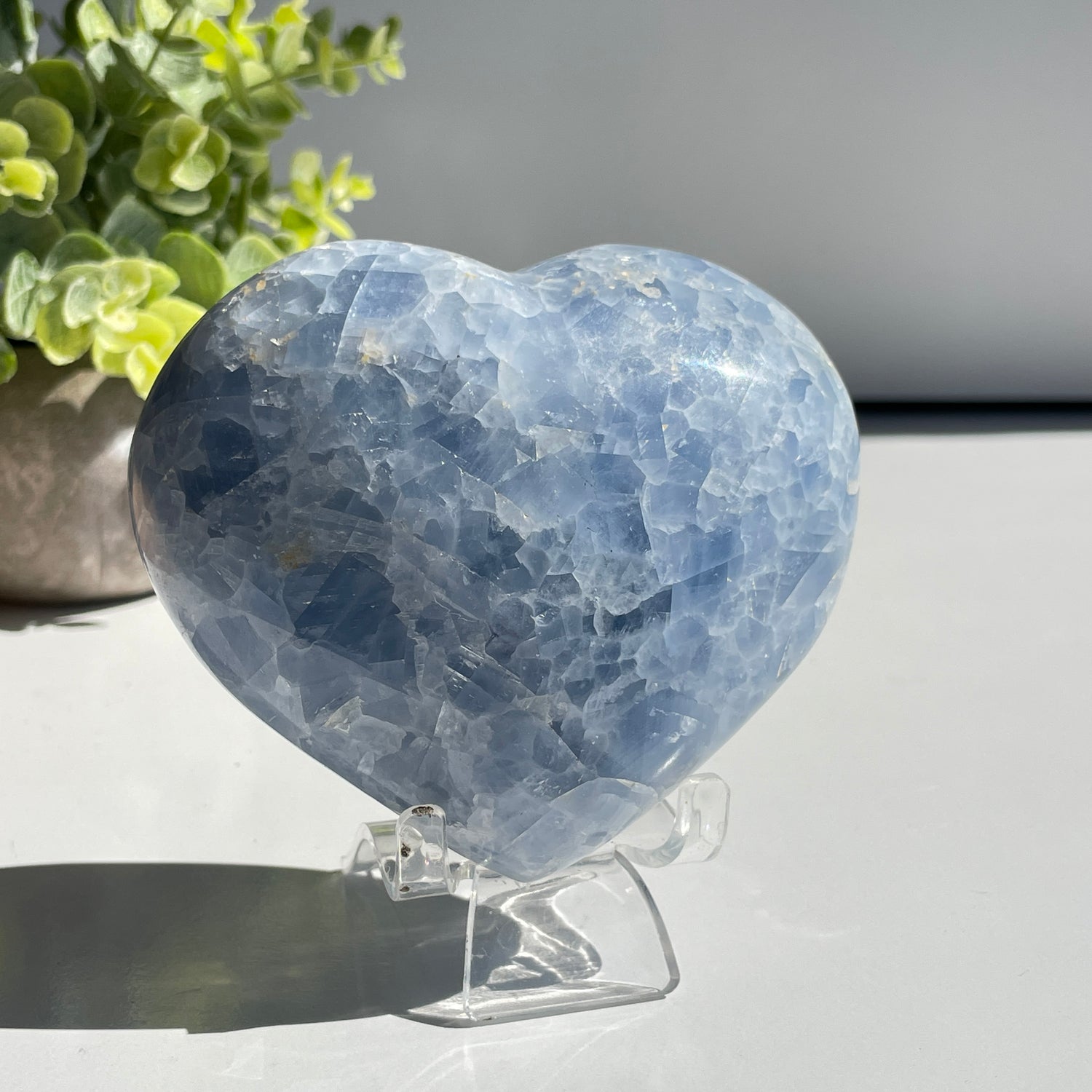 Blue Calcite Heart 10cm