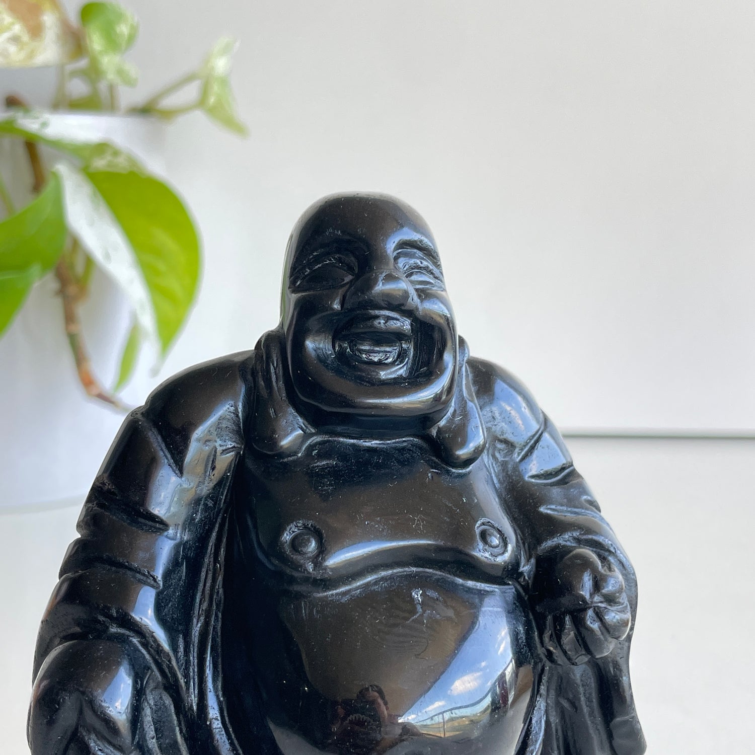 Black Obsidian Buddha 12.7cm
