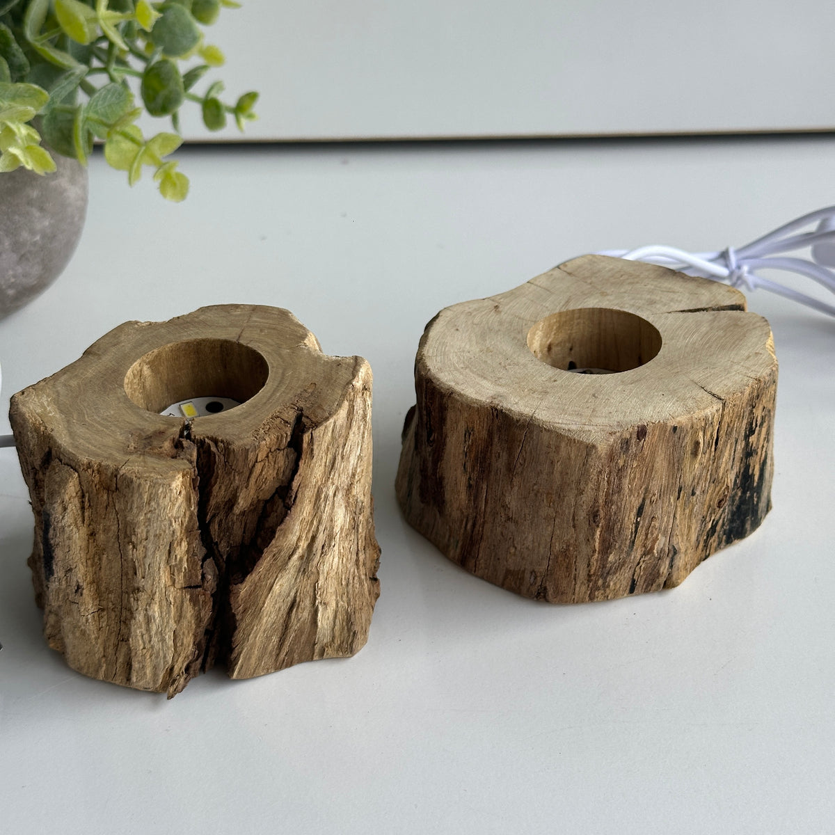 Wooden Stump USB LED