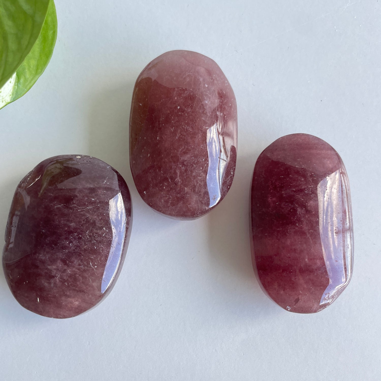 Strawberry Quartz Palmstone