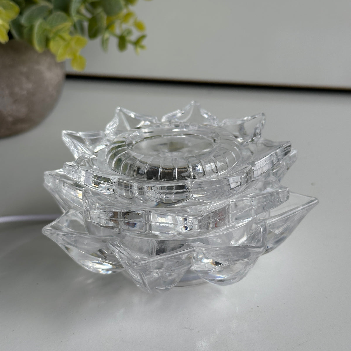 Clear Lotus USB LED Light Coloured
