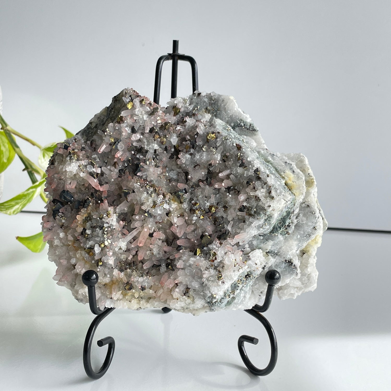 Pyrite & Quartz Cluster 1.180kg