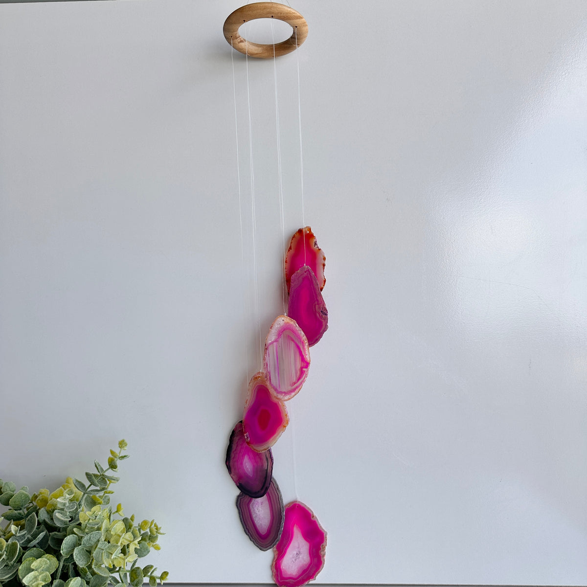Pink Agate Wind Chimes