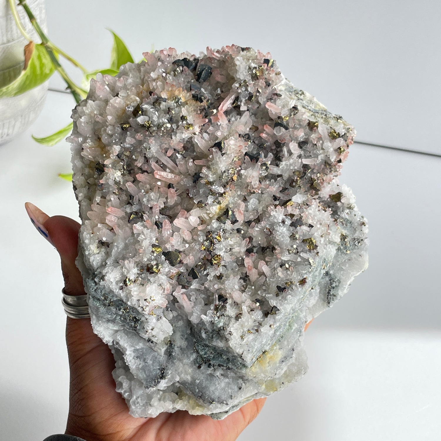 Pyrite & Quartz Cluster 1.180kg