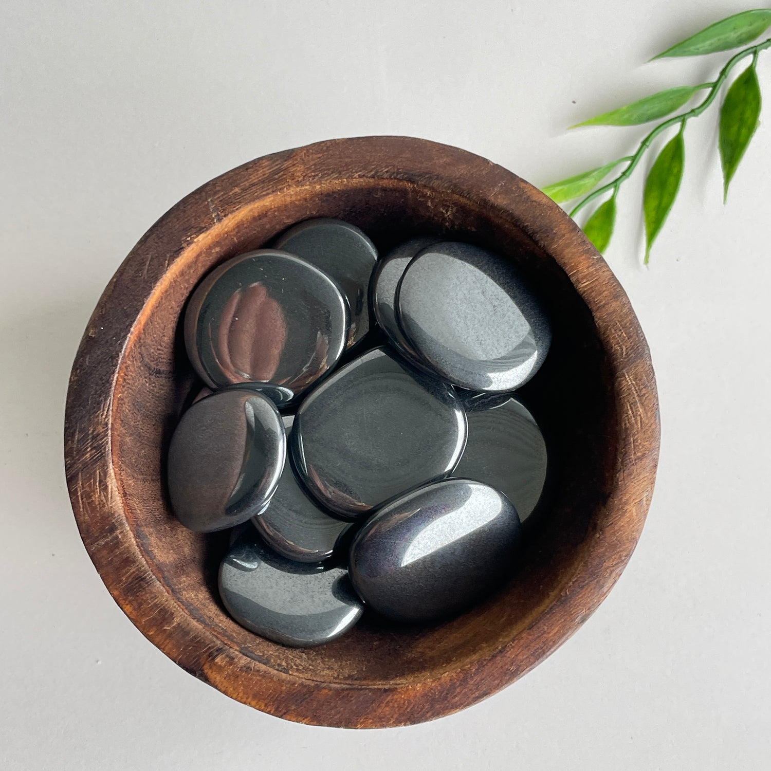 Hematite Flat Stone Bra Buddy