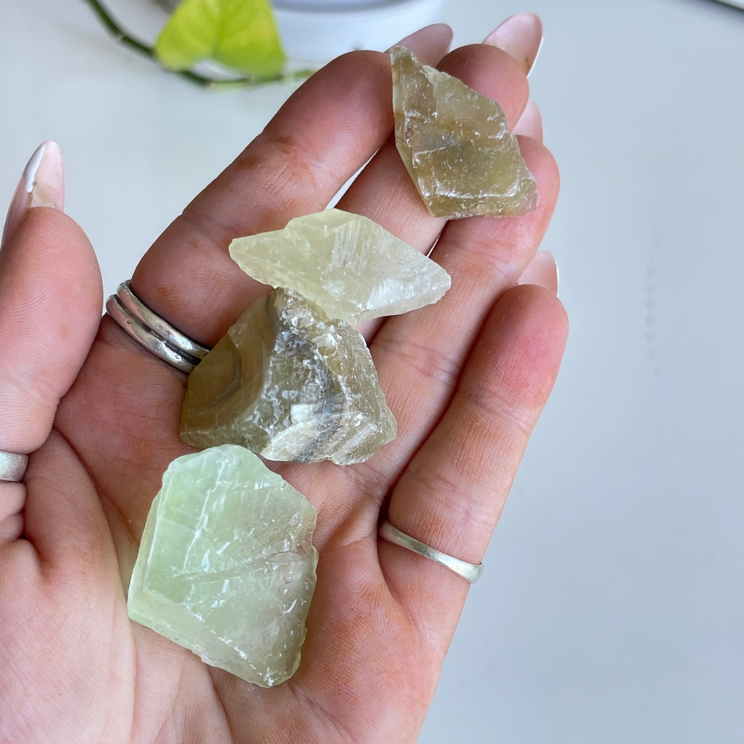 Green Calcite Chunk