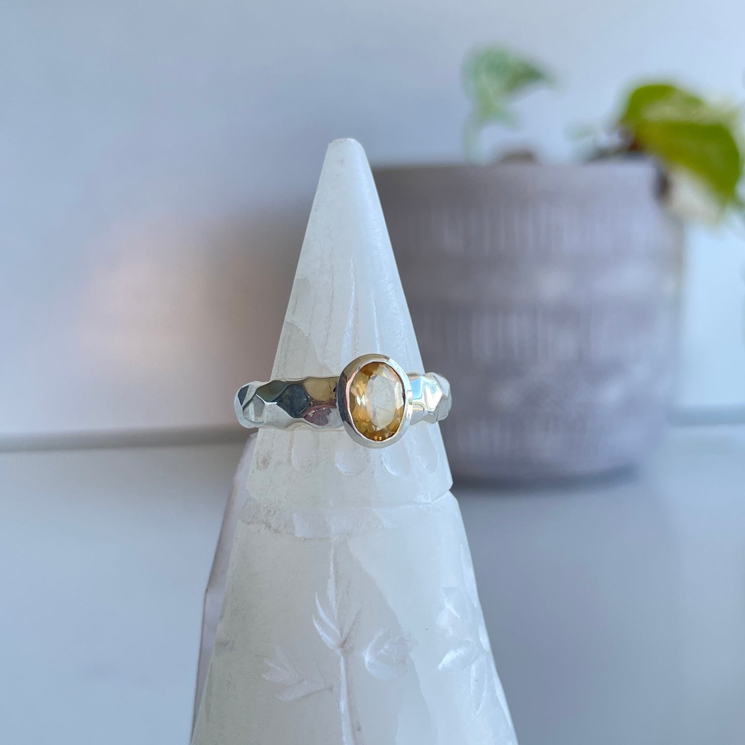 Citrine Oval Ring Sz7.5 004