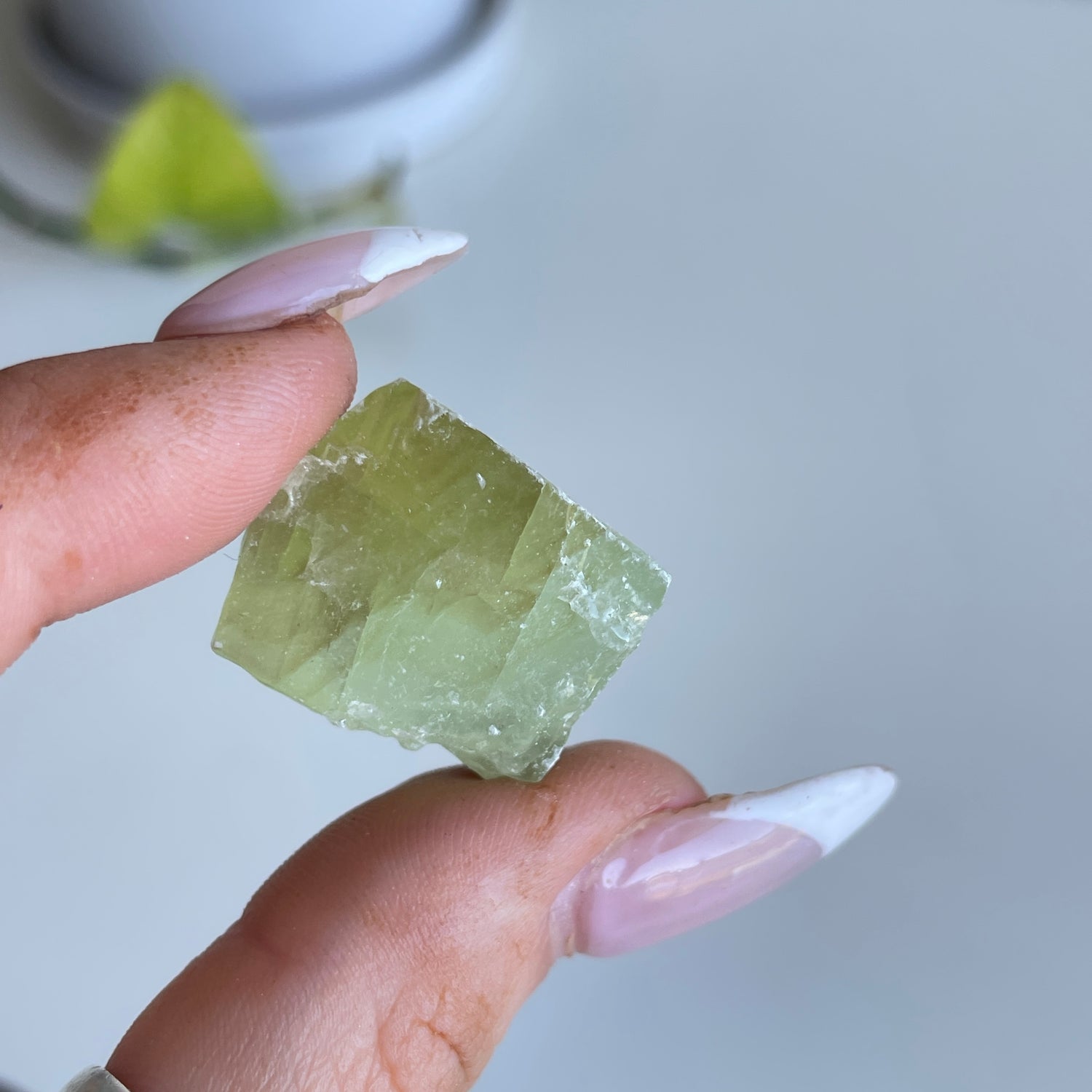 Green Calcite Chunk
