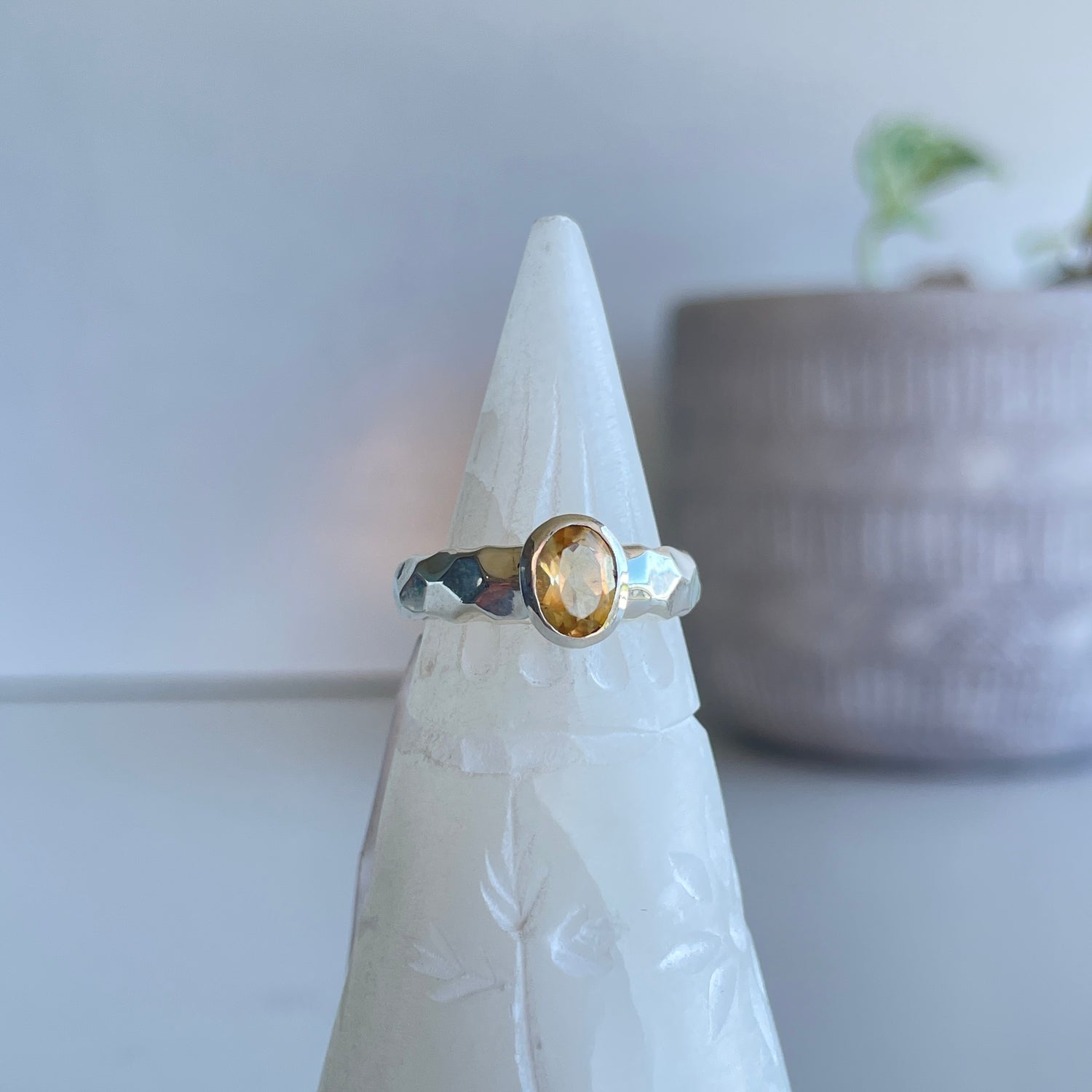 Citrine Oval Ring Sz7.5 004