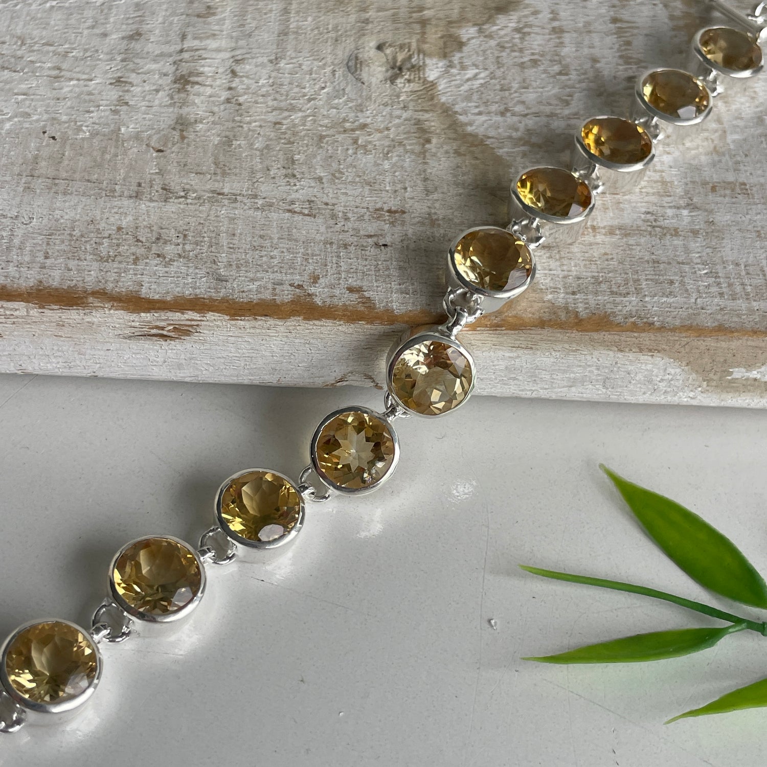 Citrine Round Bracelet