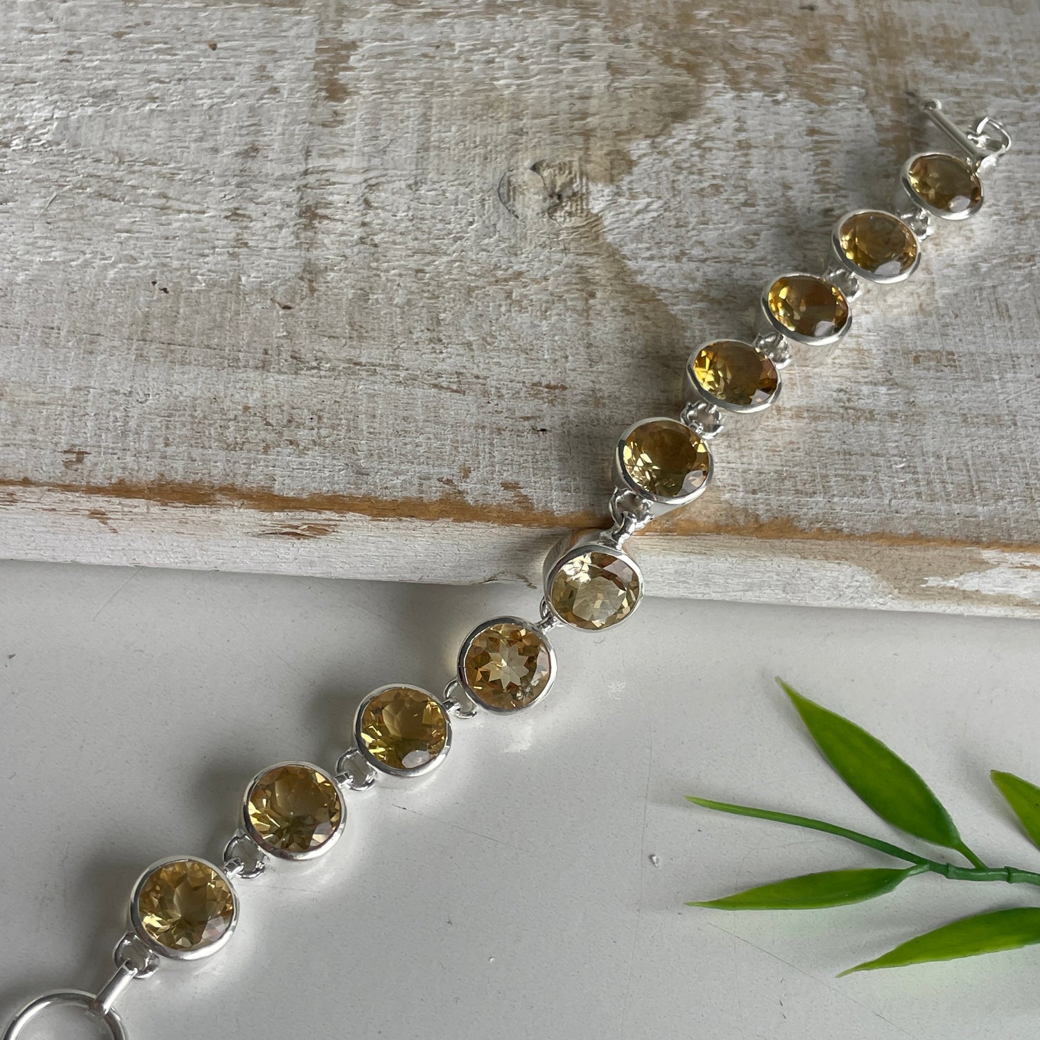 Citrine Round Bracelet