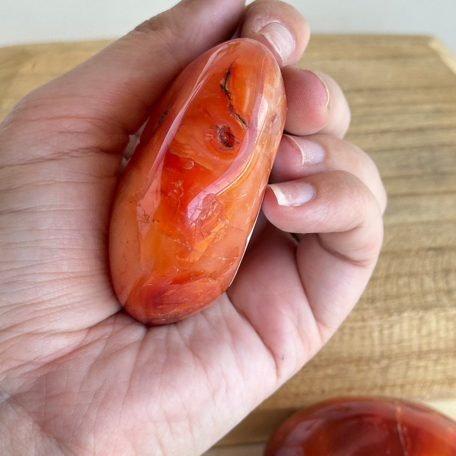 Carnelian Palmstone Lge