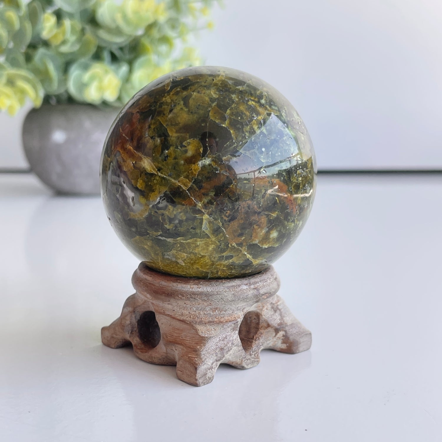 Green Opal Sphere 5.7cm