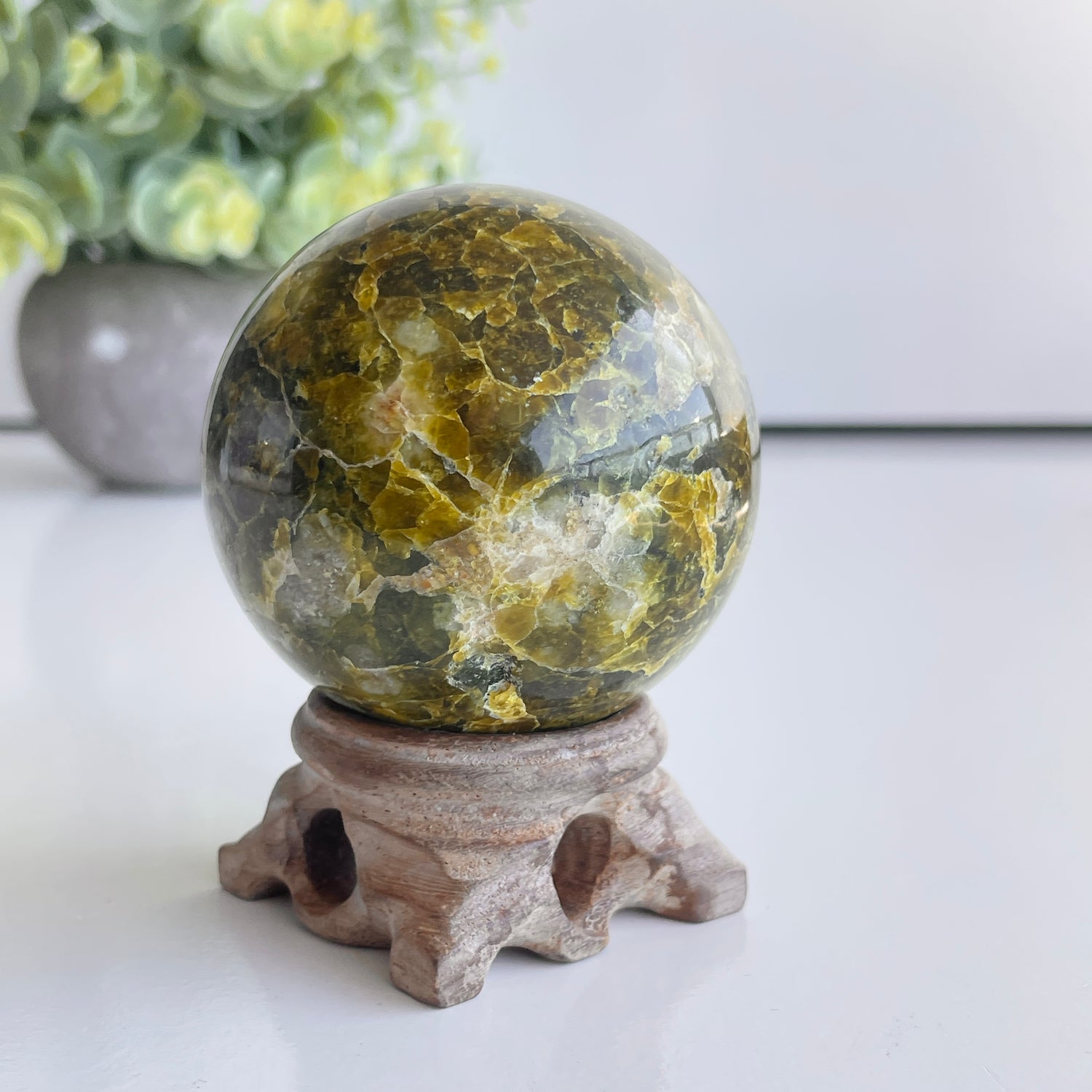 Green Opal Sphere 5.7cm