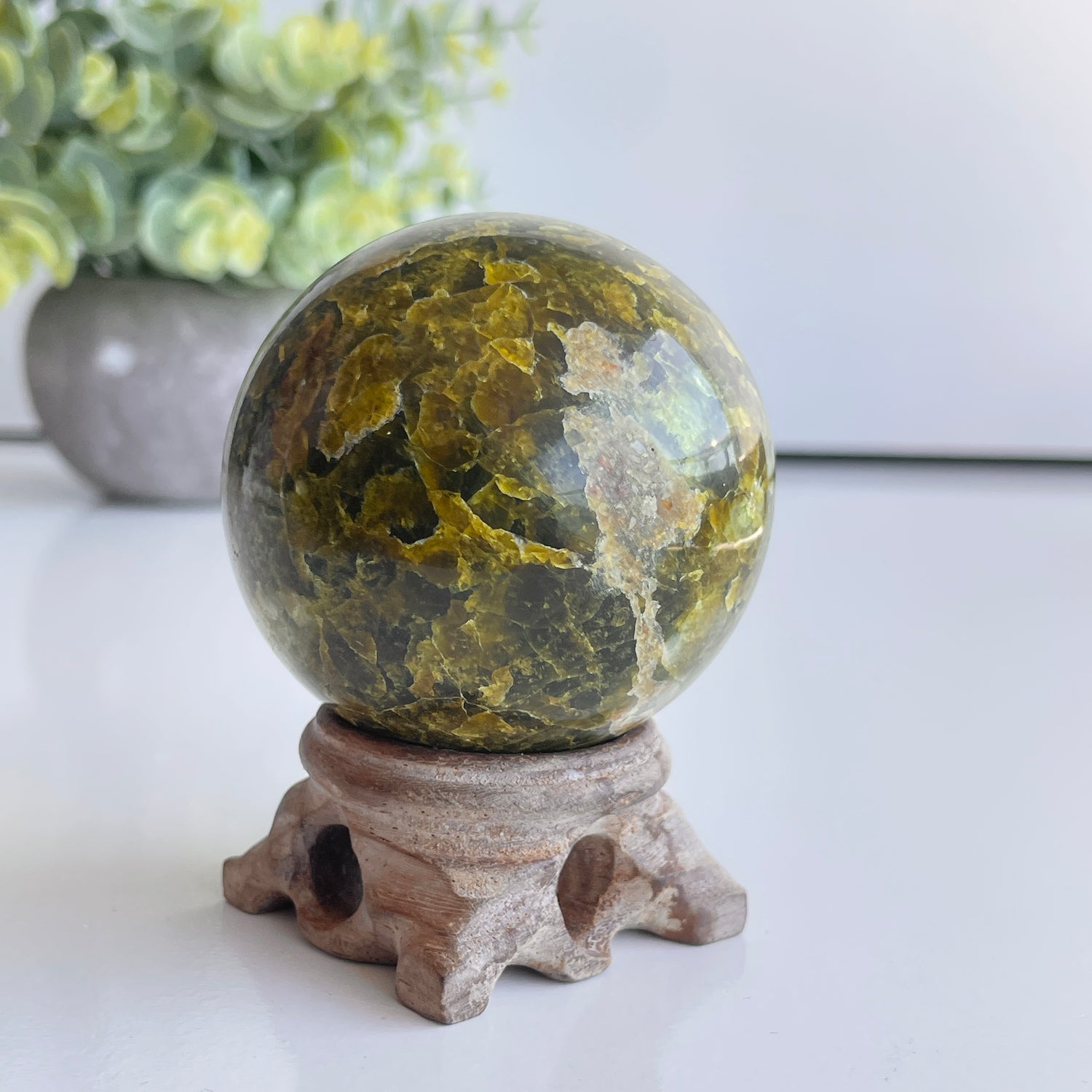 Green Opal Sphere 5.7cm