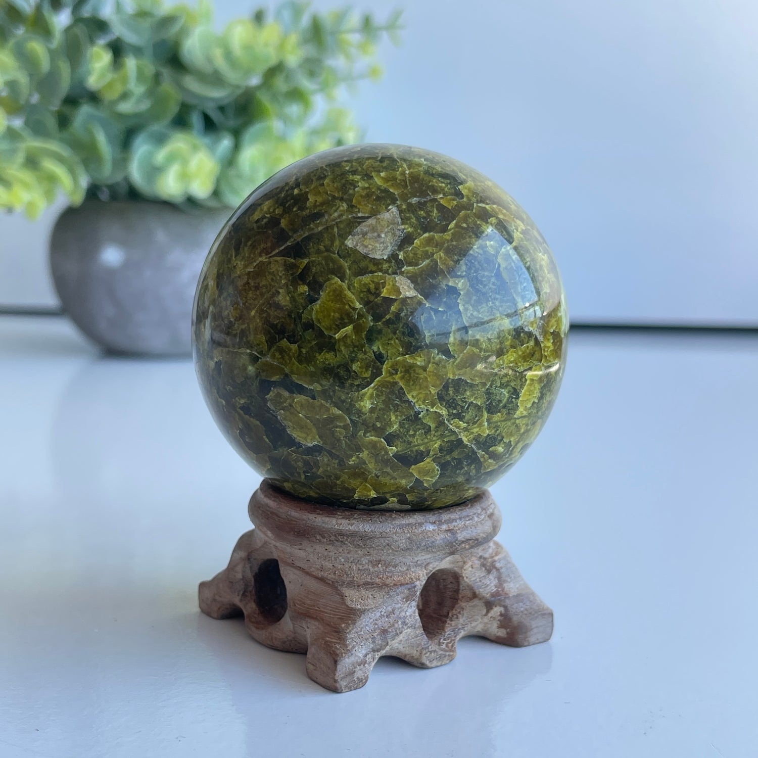 Green Opal Sphere 5.7cm
