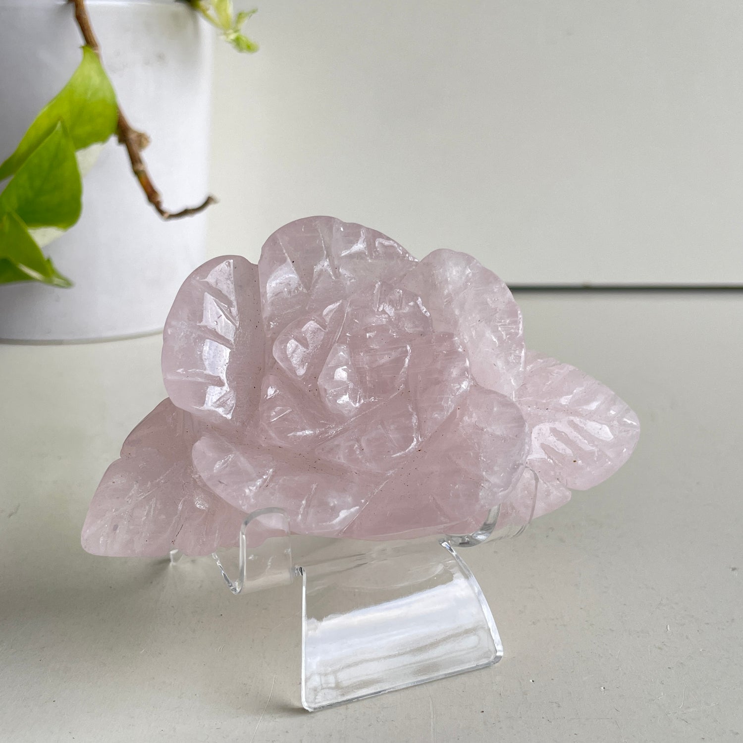 Rose Quartz Flower 11.4cm