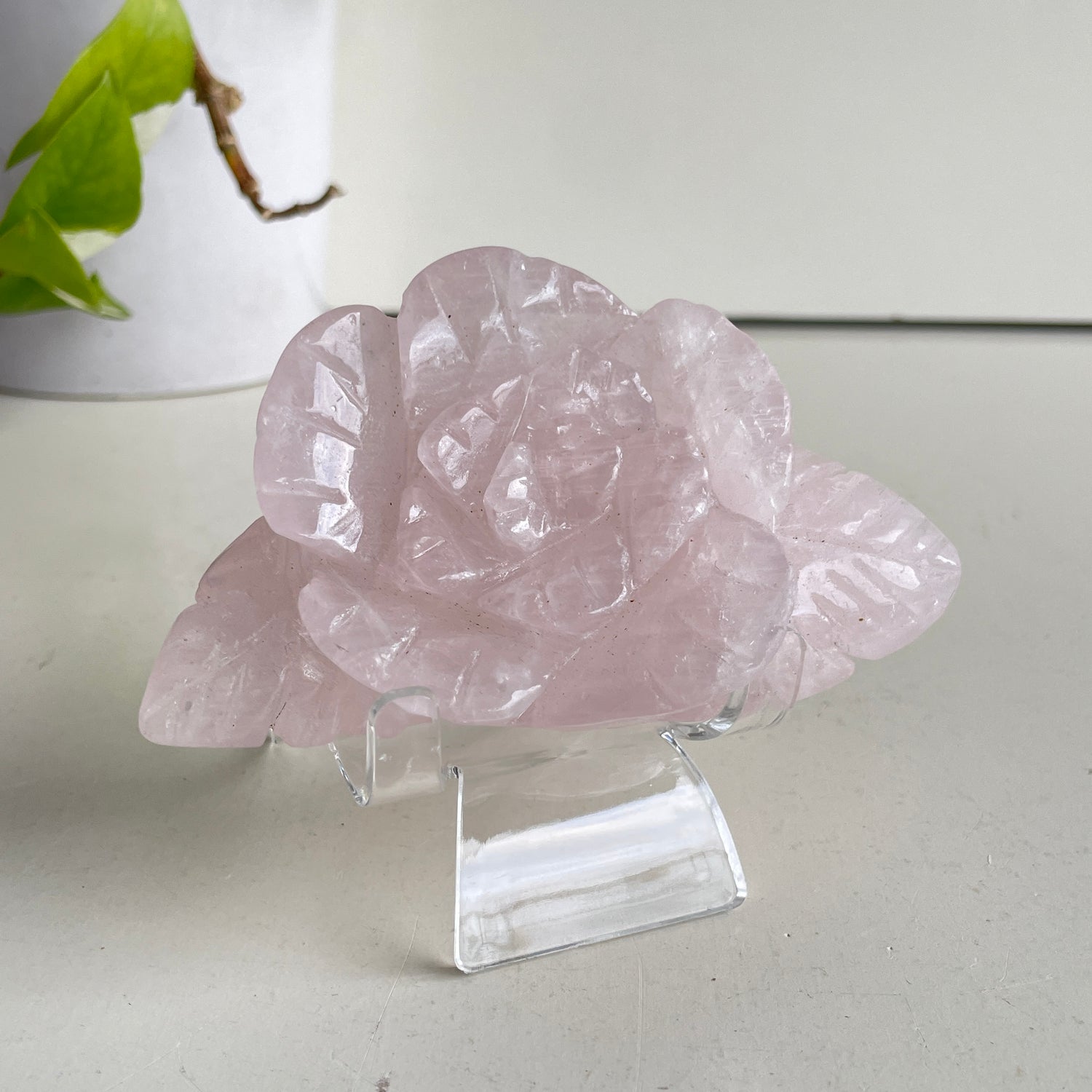 Rose Quartz Flower 11.4cm
