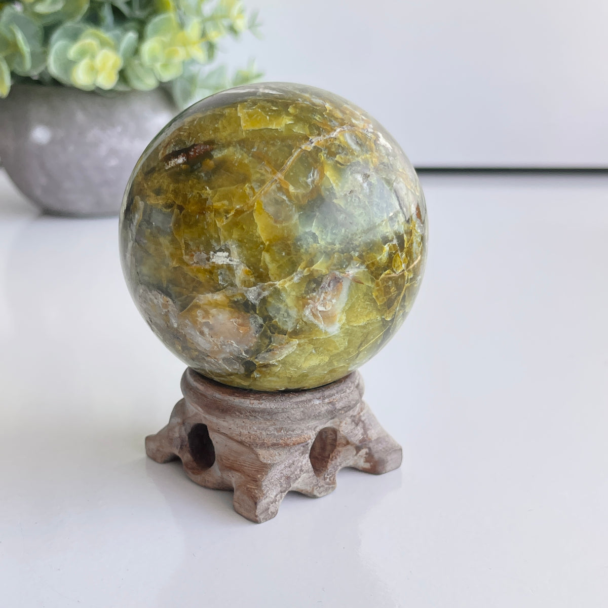 Green Opal Sphere 6.3cm