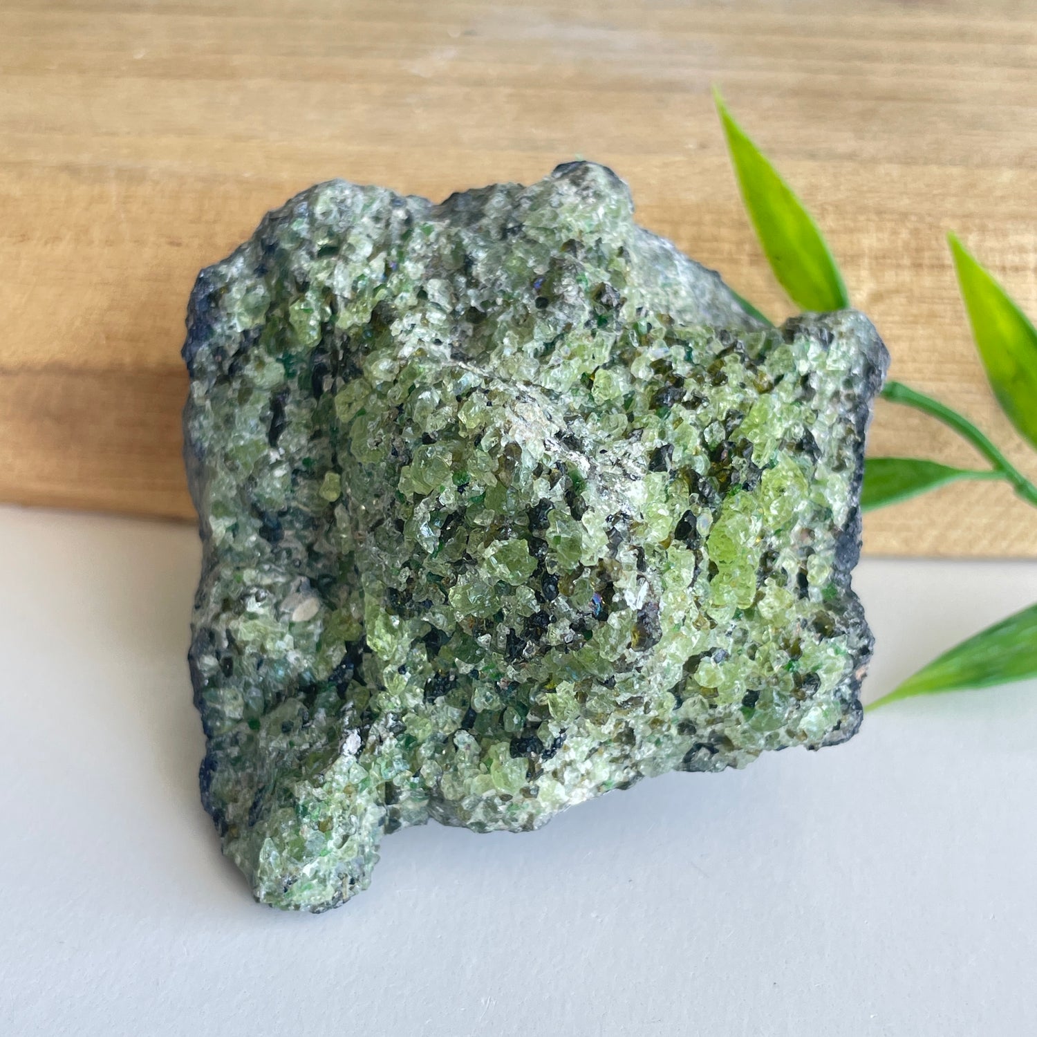 Peridot On Lava Pce 156g