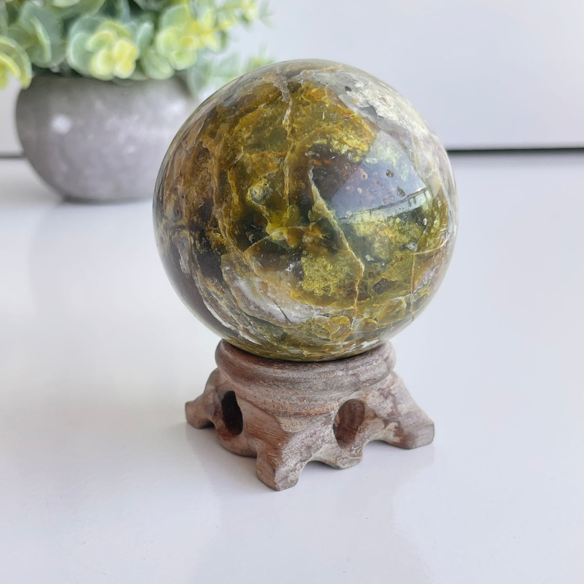 Green Opal Sphere 6.3cm