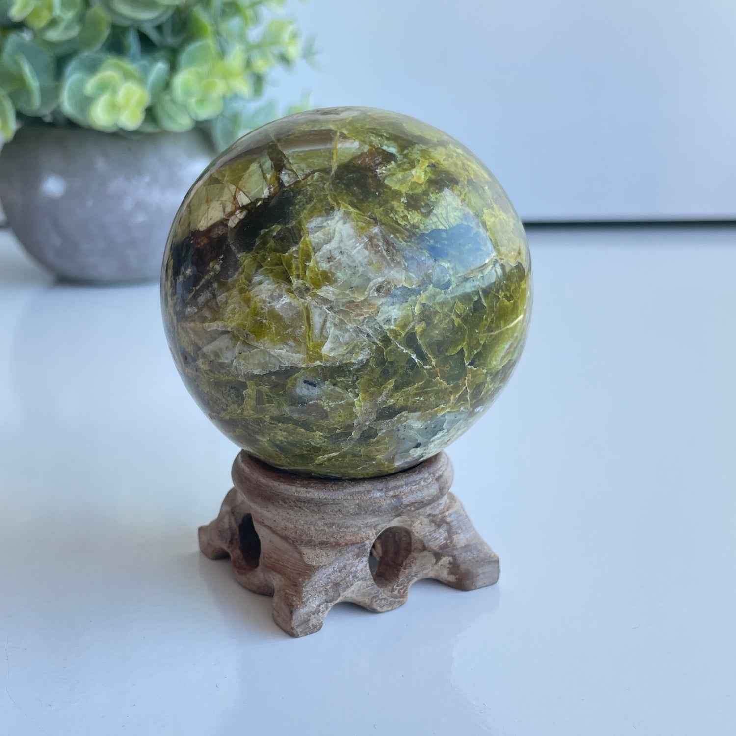 Green Opal Sphere 6.3cm