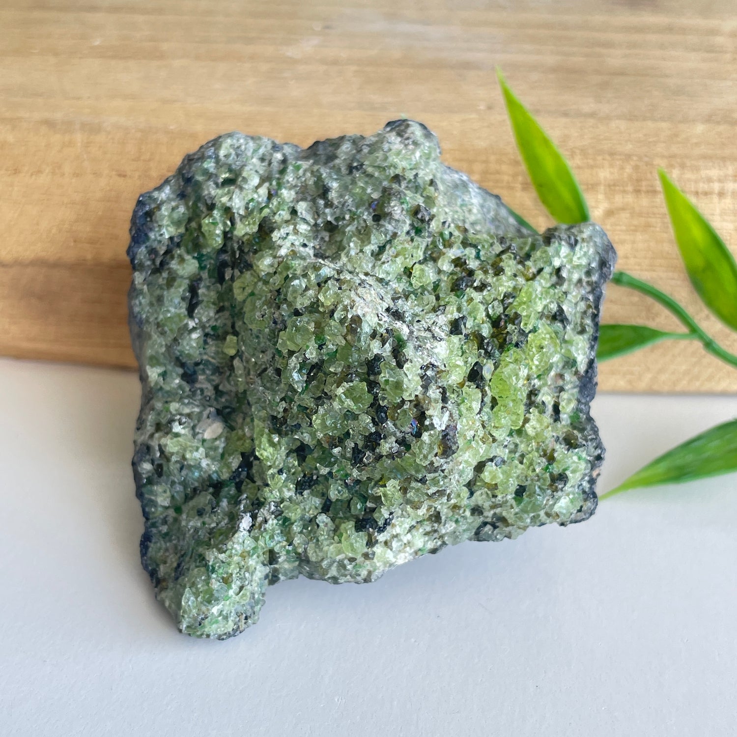 Peridot On Lava Pce 156g