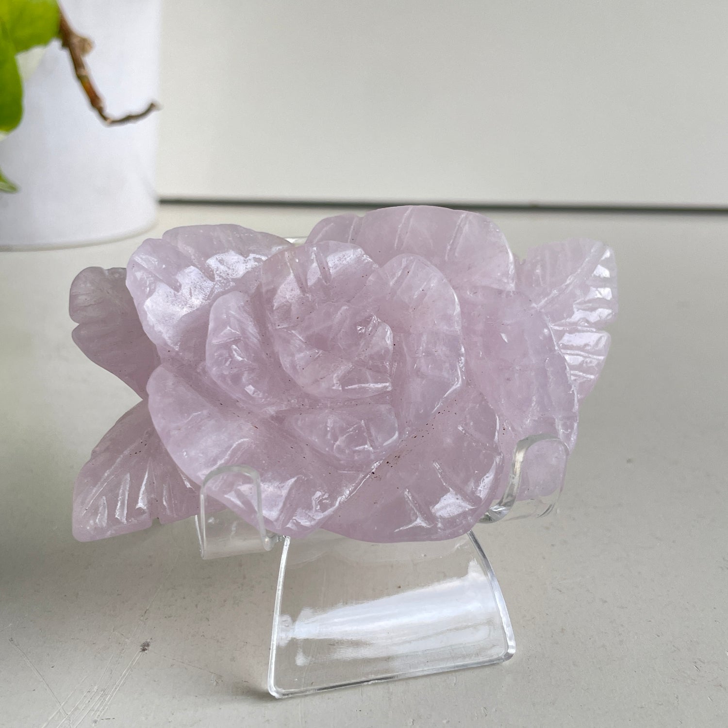 Rose Quartz Flower 11.5cm