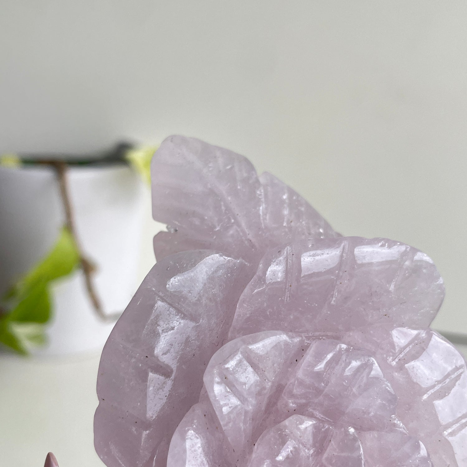 Rose Quartz Flower 11.5cm